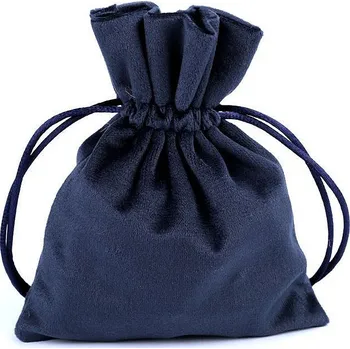 Dárkový pytlík 10x13 cm sametový Varianta: 2 modrá tmavá, Balení: 10 ks