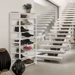 Max-i Policový botník KATLEY bambus bílý