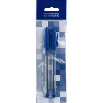 Kuličkové pero modré 2 ks