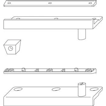 Okno MACO RUSTICO uzavírací čepy/desky-sada BLR R2, vzdál.okenic 10mm, černá (14021)