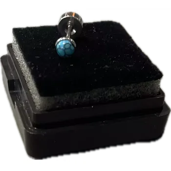 Piercing freya Piercing z chirurgické oceli modrý kamínek