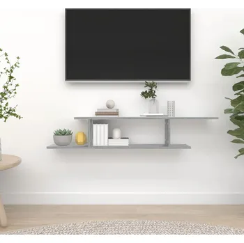 police zahrada-XL Nástěnná TV police šedá sonoma 125x18x23 cm kompozitní dřevo 815877