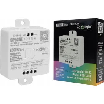 LED osvětlení Řídicí jednotka pro RGB LED pásky, barevné, ovládání WiFi Bluetooth 12A SD-3