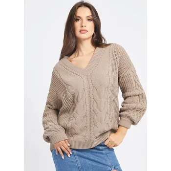 Dámský svetr Guess dámský hnědý svetr 20021426-2030371