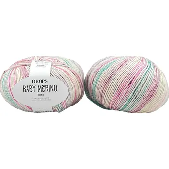 Příze Drops Baby Merino print 105 kouzelné pusinky