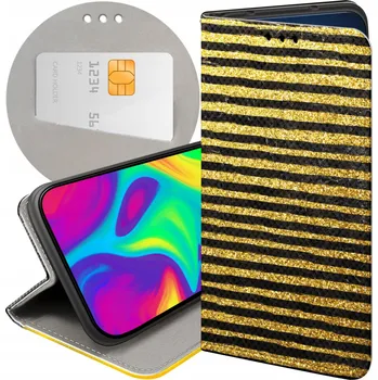 Pouzdro na mobilní telefon Flipové pouzdro Hello Case pro Apple iPhone 13 zlaté