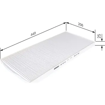Ventilátor topení a klimatizace Filtr, vzduch v interiéru BOSCH 1 987 432 541