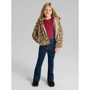 Dívčí tričko Sinsay - Tričko z žebrovaného úpletu - karmínová - 656AV-92X - 656AV-92X-122