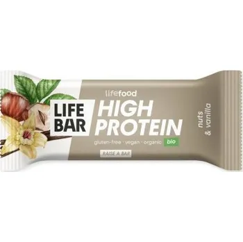 Lifebar Tyčinka proteinová s ořechy a vanilkou BIO RAW 40 g