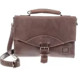 Pánská ručně šitá kožená Aktovka KUBÁT - Haus |hnědá| 55132 Barva: hnědá