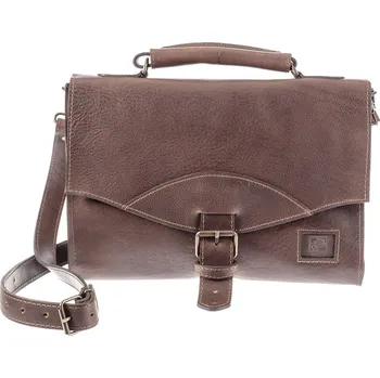 Pánská aktovka Pánská ručně šitá kožená Aktovka KUBÁT - Haus |hnědá| 55132 Barva: hnědá