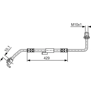 Brzdový systém Brzdová hadice BOSCH 1 987 476 511