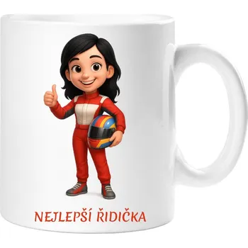 Dárkový hrnek pro řidičku - Hrneček nejlepší řidička - 330 ml / Jedna strana