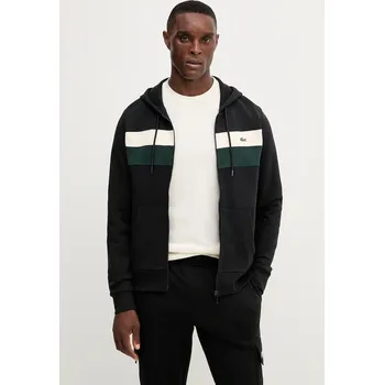 Pánská mikina Bavlněná mikina Lacoste SH5913 černá 99X, vel. S