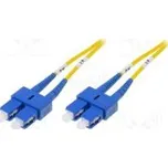 Světlovodný patch cord OS2 SC/UPC,z obou stran 1m LSZH žlutá