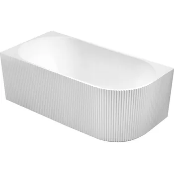 Vana Aqualine Tibera Strip L Rohová stojící vana, 170x80cm, bílá, E1026G