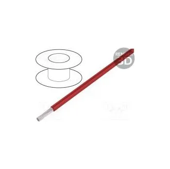 elektrický kabel Vodič HookUp Wire PVC lanko Cu 28AWG červená PVC 600V 305m