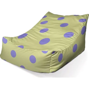 Sedací pytel Sablio Sedací vak Lounge Fialové tečky - 80 x 95 x 50 cm