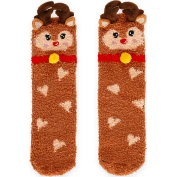 Vánoční dekorace Legami Non-Slip Socks - It's A Match! - Reindeer- Adult 36-41
