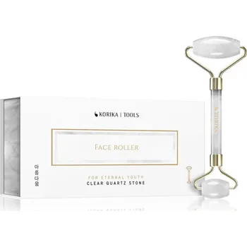 Masážní přípravek KORIKA Face Roller ( white ) - Masážní váleček na obličej z čistého křemene