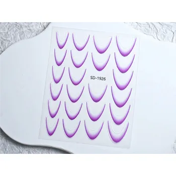 Samolepky na nehty - Francie, fialové