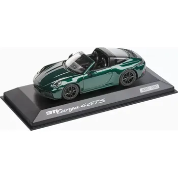 autíčko PORSCHE 911 Targa 4 GTS (992.2) Limited Edition Model 1:43 tmavší zelená metalíza (Exkluzivní sběratelský model Porsche 911 Targa tlakově litý.)