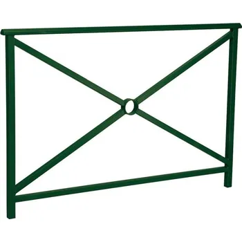 Zábradlí Procity Zábradlí Lisabon s madlem, délka 1500 mm, jednoduchý kříž, barva zelená RAL6005