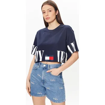 Tommy Jeans dámské tmavě modré tričko 20006685-1921663