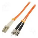 Světlovodný patch cord OM2 LC/UPC,ST/UPC 1m LSZH oranžová