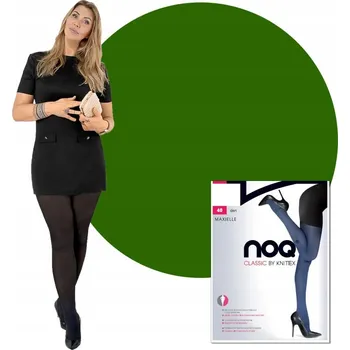 Dámské punčochy Punčocháče hladké Knittex 40den zelené Dark Green velikost 6