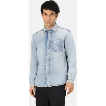 Pánská košile Tommy Jeans pánská džínová košile 20004653-8720638753315
