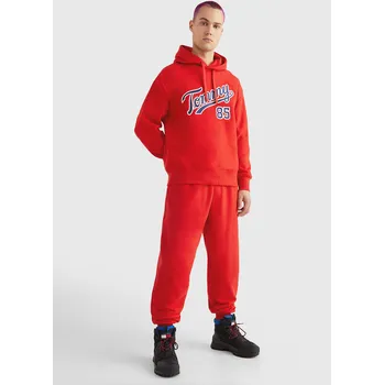 Pánská mikina Tommy Jeans pánská červená mikina COLLEGE 85 20023728-8720642327267