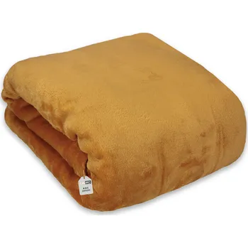 Prostěradlo Přikrývka Cadro z mikrovlákna 200 cm x 220 cm žlutá