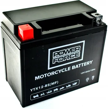 Motobaterie Gelový Akumulátor 12V PowerForce 12Ah 180A YTX12-BS GEL Čtyřkolka ATV Motocykl