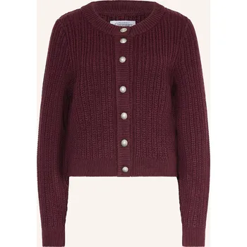 Dámský svetr Grasegger Dámská Pletená Kazajka Dj, tmavě červená, 44