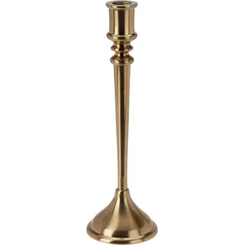 Svícen Dekorativní svícen 9x9x29cm, barva zlatá