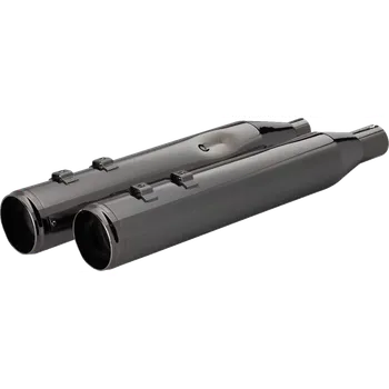Výfuk pro motocykl Koncovky výfuku KHROME WERKS 4,5" HP PLUS SLIP-ON MUFFLERS pro HARLEY DAVIDSON FLRT/ FLHTCUTG rok 2017-2024 viz popis, barva černá elipse/černé race tip zakončení