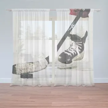 Záclona Sablio Záclony Lední hokej: 2ks 150x250cm