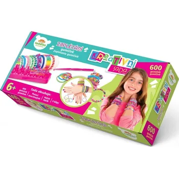 Udělej si svůj náramek - gumičky 600ks + náčiní + pletací stav na náramky