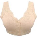 GREENICE Bezešvé podprsenka s předním zapínáním GREE-9522Z Barva: Béžová, Velikost: XL/2XL