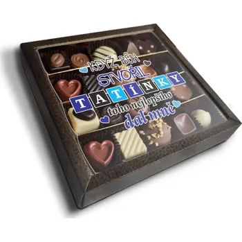 Bonboniéra Sablio Pralinky Když Bůh stvořil tatínky - 20 ks pralinek