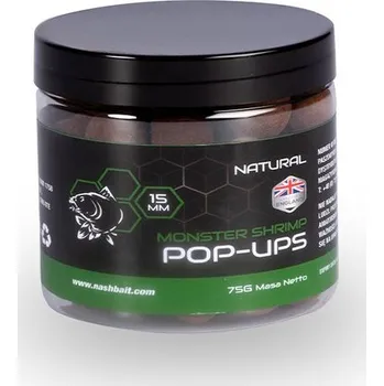 Boilies Nash Pop-Up Monster Shrimp Natural 75g 20mm