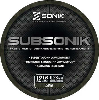 Sonik Vlasec Subsonik Camo 3000m 0,28mm 12lb