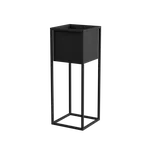 YLD Stojan na květiny kovový 28 x 28 x 75 cm, barva černá