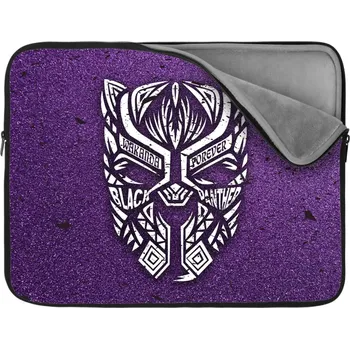 pouzdro na notebook Sablio Obal na notebook BLACK PANTHER wakanda forever Bílý - 17