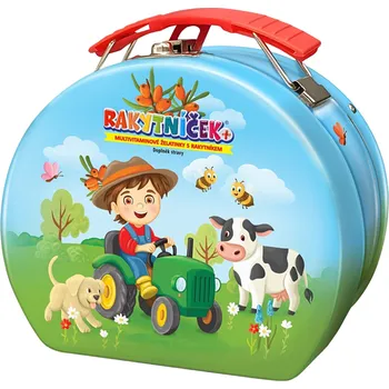 Terezia Company Rakytníček Plus multivitaminové želatinky, 50 ks dárkové balení kufřík traktor