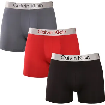 Boxerky 3PACK pánské boxerky Calvin Klein vícebarevné (NB4124-0GU) 3XL NB4124-0GU Možnost vrácení zboží ZDARMA do 120 dnů!