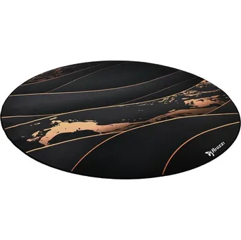 Protiskluzová podložka AROZZI Zona Floorpad Black Gold/ ochranná podložka na podlahu/ kulatá 121 cm průměr/ černozlatý design