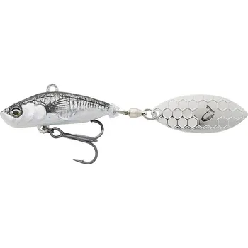 Umělá nástraha Savage Gear Wobler 3D Sticklebait Tailspin 8cm 18g Sinking Black Silver