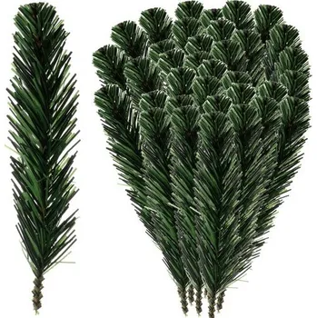 Vánoční ozdoba Umělé větvičky na ozdobu 21 cm - 40 ks